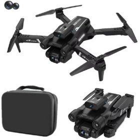 Resim GÜMRÜK BEY JSS17 Katlanabilir 4K Kameralı Çift Lensli FPV Drone 3 Modlu 360° Dönebilen LED Işıklı RC Quadcopter 