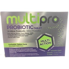 Resim Multipro Probiyotic 12 Emilebilir Tablet 