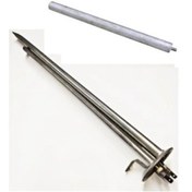 Resim FullYedek Baymak Titanyum Rezistansı Uyumlu Termosifon İç Rezistans 2000 Watt Ve Anot Çubuk 