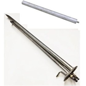 Resim FullYedek Baymak Titanyum Rezistansı Uyumlu Termosifon İç Rezistans 2000 Watt Ve Anot Çubuk 