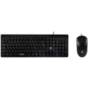 Resim KM-515 Siyah USB Combo Q Standart Klavye ve Mouse Seti Everest