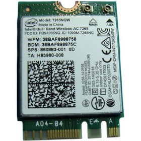 Resim İntel 7265ngw Dual Wifi Card H83960 