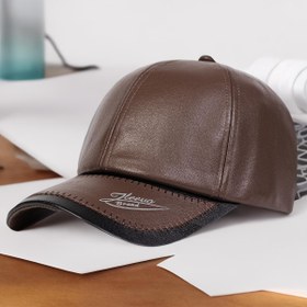 Resim Erkekler için Ayarlanabilir Suni Deri Beyzbol Şapkası - Sıcak, Günlük Dış Mekan Şapkası Sonbahar ve Kış için, Seyahat ve Plaj Partileri için İdeal, Plaj Partisi Aksesuarı|Günlük Beyzbol Şapkası|Hafif Dikiş Detayı, Plaj Şapkası 