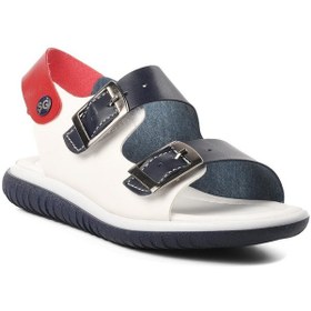 Resim Ayakmod Şng 1530-f Lacivert-beyaz-kırmızı Erkek Çocuk Sandalet 001 