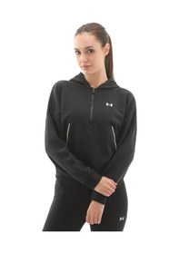 Resim A6003707-005 Under Armour Rival Flc Piped Hz Hoodie Kadın Sweatshirt Siyah A6003707-005 SiYAH 