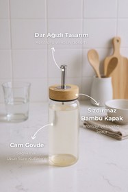 Resim Bambum Mima Bambu Kapaklı Yağdanlık 300ml 