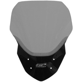 Resim Gp Kompozit Rks Arome 125 2021-2024 Uyumlu Baskılı Ön Cam Füme 44 Cm 