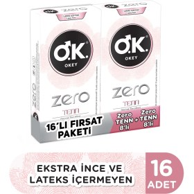 Resim Okey Zero Tenn 16'Lı Prezervatif 