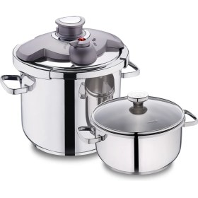 Resim Korkmaz Aqua 4 Parça Düdüklü Tencere Seti A175 