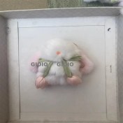 Resim Silver1 Gıoıo Yeni Sevimli Gerçek Saç Tilki Küçük Cinderblock Saç Araba Anahtarlık Kolye Ins Pixie Peluş Top Çanta Aksesuarları (Yurt Dışından) 