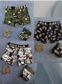 Resim Baskılı Erkek Boxer 3lü Paket 