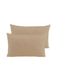 Resim 2 Adet Micro Yastık Kılıfı 50x70cm Cappuccino 