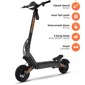 Resim PiranTech Yadea G10 Elektrikli Scooter 800W-1200W Güç – 50KM Menzil, Dokunmatik Ekran, Çift Süspansiyon 