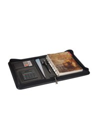 Resim Organizer Ajanda Tarihsiz Çizgili 4 Halkalı 21x27 CM Siyah 