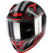 Resim Givi 50.8 Racer Kask Siyah - Titanıum - Kırmızı 
