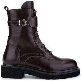 Resim Tamer Tanca Kadın Hakiki Deri Kahverengi Casual Bot 33 85504 Bn Bot Sk24-25 Kahve Dr Kahverengi Deri 