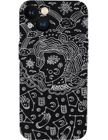 Resim mooodcase Iphone 13 Mini Uyumlu Art Of Astrology Desenli Kamera Lens Korumalı Darbe Emici Silikonlu Lansman Kı 