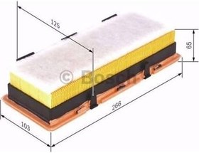 Resim Bosch Hava Filtresi, Renault Kangoo D 65 1.9 1997-2010 ile Uyumlu 