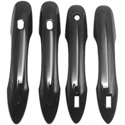 Resim Symbee Toyota Voxy Noah R90 21-22 İçin Parlak Siyah Abs Kapı Kolu Koruyucu, Çizik Giderici Ve Dekoratif Aksesuar 