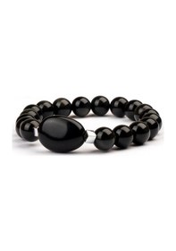 Resim Obsidyen Doğal Taş Bileklik 10 Mm İçsel Güç Renkli 