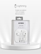 Resim Syrox Ios Girişli Kulaklık 7-8-7 Plus-8 Plus-x-xr-xs-11-11 Pro-11 Pro Max-12-12 Pro 13 Pro Max 