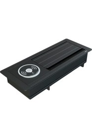 Resim Metalline Metalline® Max-Line Kablosuz Şarjlı Masaüstü Priz Kutusu - Siyah 