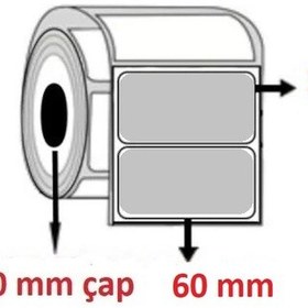 Resim 30x60 Pvc Pp Şeffaf Emniyet Etiketi 1000'li Sarım 