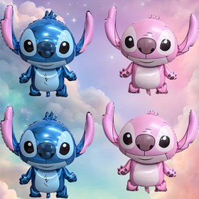 Resim 2 adet 90X83Cm Disney Stitch Balonları Parti Dekorasyonları için | Lilo & Stitch Alüminyum Folyo Balonları Temalı Etkinlikler, Sevgililer Günü Dekorasyonu, Doğum Günü Dekorasyonları, Düğün Dekorasyonları, Yıldönümü Dekorasyonları, Nişan Dekorasyonları, Parti Malzemeleri, Genç Parti ve Ev Eğlencesi için. 