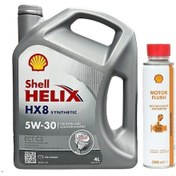 Resim Shell Helix HX8 ECT C3 5W-30 Sentetik Motor Yağı 4 L + Motor Flush Motor Karter Temizleyici 300 ML 