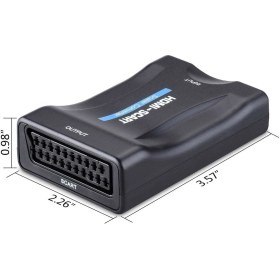 Resim Maxgo 2164 HDMI To Scart Av Video Tv Çevirici Dönüştürücü Adaptör Tüplü Tv 