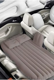 Resim Elioure Araç İçi Şişme Yatak-Araba Seyahat ve Kamp İçin, SUV ve Binek Araçlara Uygun, İki Hava Yastıklı 