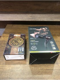 Resim ROZIA Mini Seyahat Saç Kurutma Makinesi+Saç Sakal Tıraş Makinesi HAIR Şarjlı Mini 2 Ürün Birden 