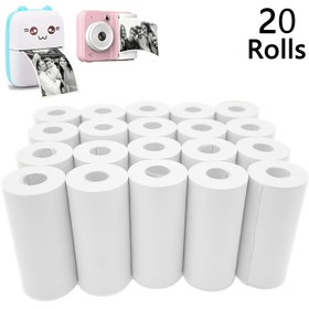 Resim 20 Rulo Termal Kağıt - 57mm x 25mm, Mürekkepsiz, Yüksek Kalite, İdeal Not Alma, Fotoğraf Baskısı ve DIY Projeleri için Öğrenci Hediyesi, Ofis Malzemeleri,Standart Boyut,Kompakt Rulolar,Güvenilir Performans,Hassas Kesim,Ev Ofisi 