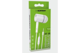 Resim Soffany HF-89 Jack Girişli / Kablolu Kulaklık / Beyaz 