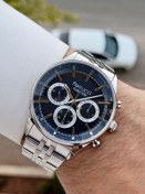 Resim Ferrucci Kadranı Lacivert Kordonu Silver Renk 24 Ay Garantili Fonksiyonları Aktif Erkek Kol Saati 