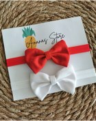 Resim Kız Çocuk/bebek 2'li Fiyonk Bandana Seti 