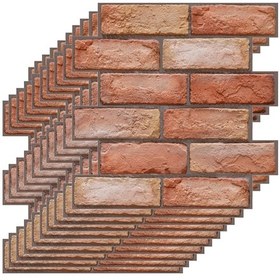 Resim Xiyyadms Su Yapıştırılabilir 3d Tuğla Desenli Pvc Duvar Kağıdı - Mutfak, Banyo, Oturma Odası İçin 