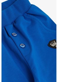 Resim Breeze Erkek Bebek Alt Düğme Aksesuarlı Armalı Cepli 9 Ay-3 Yaş, Saks Mavisi-saks Mavisi Saks 