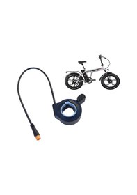 Resim Rks Xs25 Elektrikli Bisiklet Gaz Kolu İtmeli Su Geçirmez 3 Pinli Erkek Giriş Siyah 