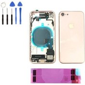 Resim İphone 8 Full Dolu Kasa Pil Kapak Tamir Seti Hediye 