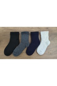 Resim Leement socks Çocuk 4 Çift Kalın Havlu Termal Çorap Burun Dikişsiz Premium Seri 