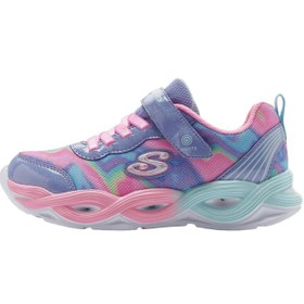 Resim Skechers Twisty Glow Sorbet Swirl Kız Çocuk Gri Günlük Ayakkabı 