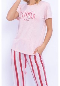 Resim Pierre Cardin 8275 Summer Toz Somon Kadın Slim Fit Homewear 