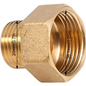 Resim Tenfowee Messingli Su Boru Redüksiyonu - 3/4" Dahili X 1/2" Dışarıdaki, Donma Ve Darbeye Dayanıklı, Sağlıklı Su Kalitesi İçin 