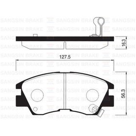 Resim SANGSING SP1135 Fren Balatası Ön L200 2.5D 2.5Td 86-96 L300 2.5D 86-06 2.5Td 01-03 Pajero 2.5Td 2.6 3.0 86-90 Gdb729 