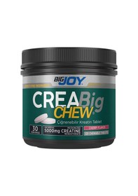 Resim Kreatin Creabig Chew Vişne Aromalı Çiğnenebilir Tablet 120 Adet 30 Servis Aromasız 