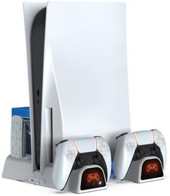 Resim PS5 Çift Fanlı Dikey Soğutucu ve Dual Sense Kol Şarj Edici TP5-1511 