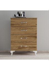 Resim Moxen S3 Şifonyer Ceviz 