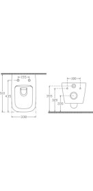 Resim Isvea Vea Cubo Rimless Asma Klozet 