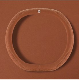 Resim Honeybeeshop Çift D Kahverengi Süet Direksiyon Kılıfı Nefes Alabilir Kaymaz Ter Emici 4 Mevsim Çift D Kahverengi 